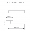 Дверная ручка MH-48-S6 SC/BL Цвет - Матовый хром/чёрный